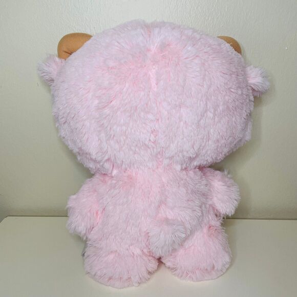 NWT  Authentic Sanrio Pink Hello Kitty in Ram Costume Fluffy LARGE Plushie 12” - Picture 2 of 5